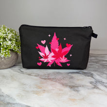 Load image into Gallery viewer, Pouch - Weed Leaves Pink
