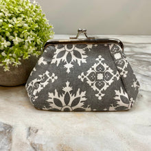 Load image into Gallery viewer, Clamshell Coin Purse Wallet - Snowflake
