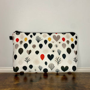 Pouch - Valentine’s Day - Black Red Yellow Heart