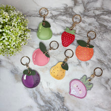 Load image into Gallery viewer, Keychain - Faux Leather Fruit
