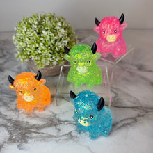 Load image into Gallery viewer, Squishy Toy - Glitter Highland Cow - PREORDER
