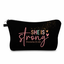 Load image into Gallery viewer, Pouch - Religious, She Is Strong
