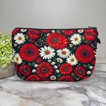 Load image into Gallery viewer, Pouch - Floral Bold Red Daisy
