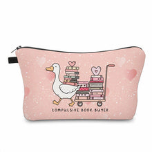 Load image into Gallery viewer, Pouch - Goose Book Compulsive Book Buyer
