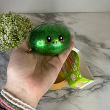 Load image into Gallery viewer, Squishy Toy - Viral Dumpling, Green Glitter + Water Beads
