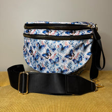 Load image into Gallery viewer, The Roni Nylon Crossbody - Blue Butterfly
