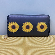 Load image into Gallery viewer, Wallet - Faux Leather - Sunflower Row
