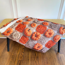 Load image into Gallery viewer, Blanket - Halloween - Knit Pumpkins
