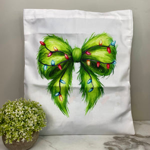 Tote Bag - Christmas - #31 - Green Bow