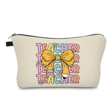 Load image into Gallery viewer, Pouch - Teach Teacher Pencil Bow
