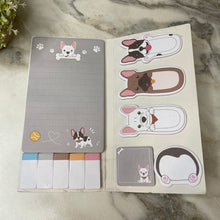 Load image into Gallery viewer, Sticky Note Booklet Set - French Bulldog
