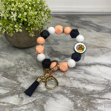 Load image into Gallery viewer, Silicone Bracelet Keychain - Sushi
