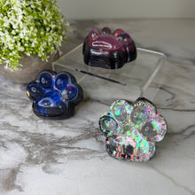 Load image into Gallery viewer, Squishy Toy - Paw Print, Galaxy Glitter
