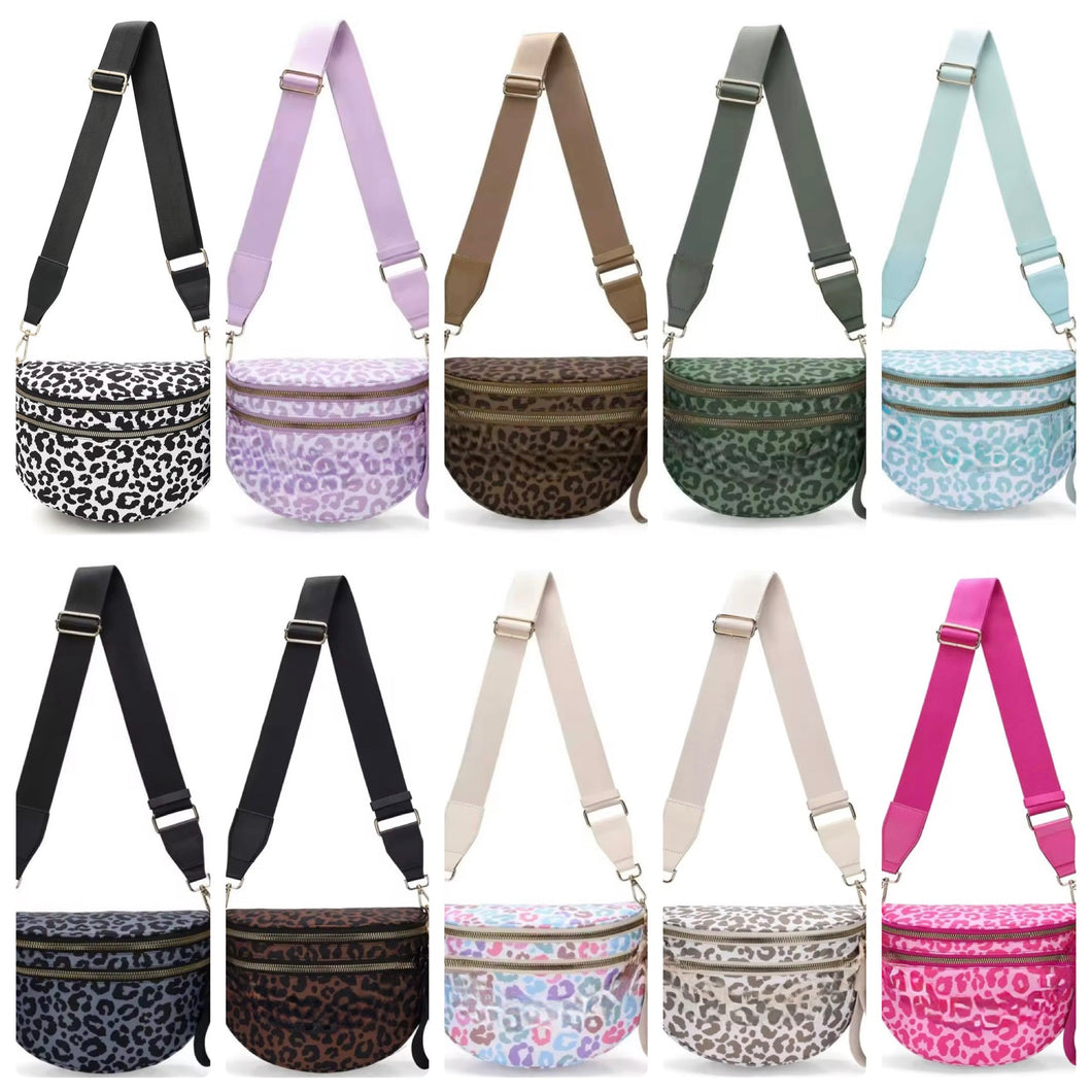 The Roni Nylon Crossbody - Animal Print