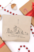 Load image into Gallery viewer, PREORDER: A Thrill of Hope Embroidered Nativity Sweatshirt
