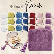 Load image into Gallery viewer, Zip Travel Pouch - Jewelry Storage
