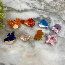 Load image into Gallery viewer, Hair Clip - Small Sea Creatures
