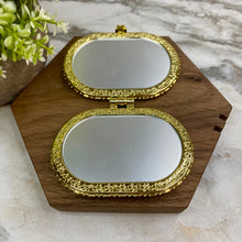 Load image into Gallery viewer, Compact Mirror - Blue Floral (by shape)
