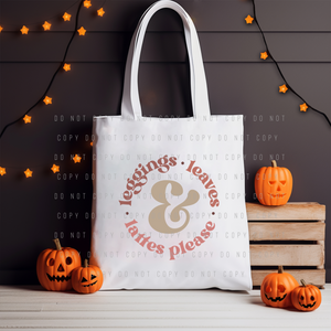 Tote Bag - Halloween - Lattes