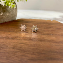 Load image into Gallery viewer, Snowflake Metal Stud Earrings
