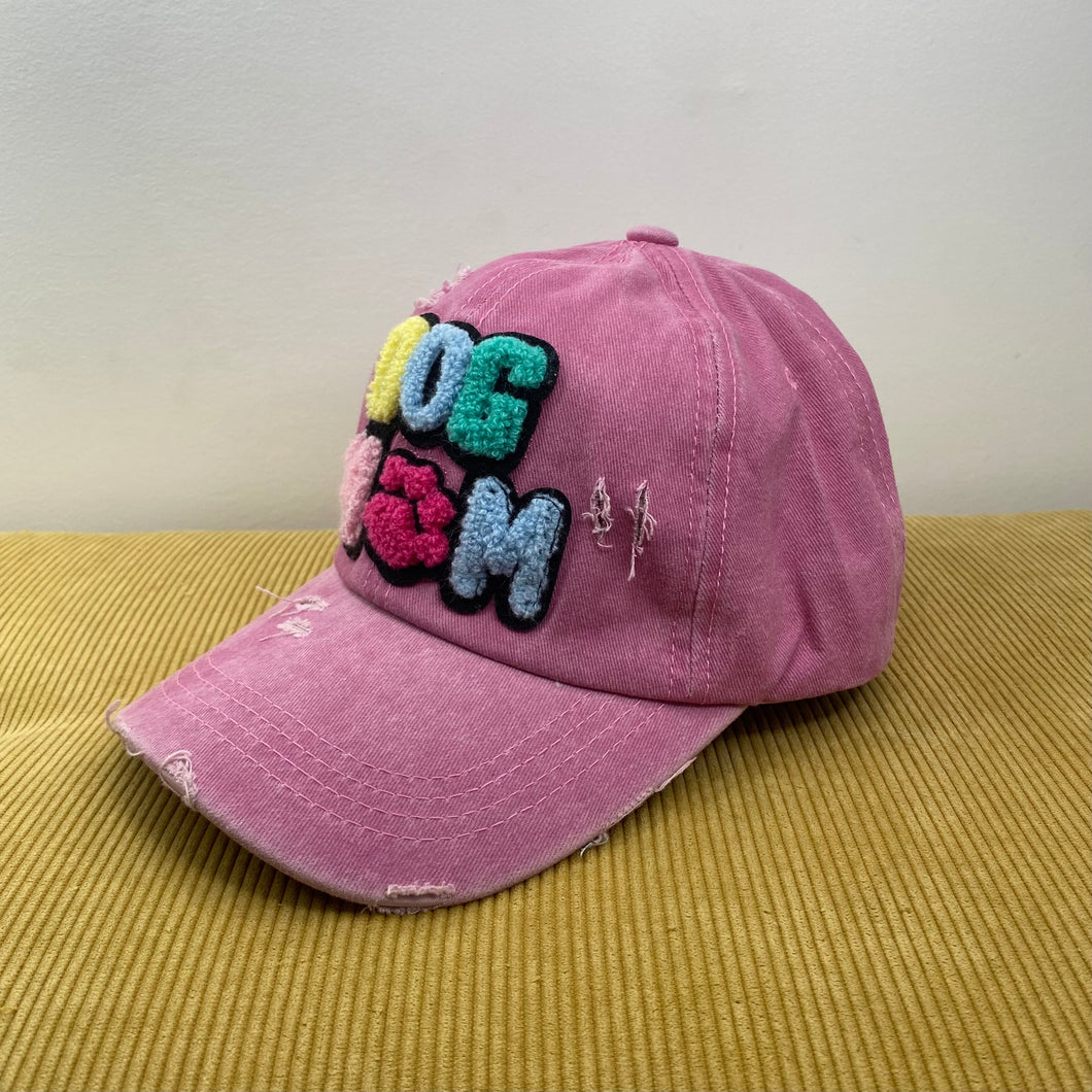 Hat - Dog Mom - Light Pink