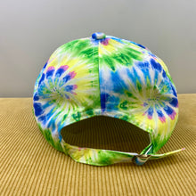 Load image into Gallery viewer, Hat - Blue Green Yellow Tie Dye
