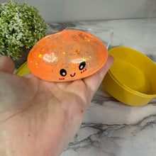 Load image into Gallery viewer, Squishy Toy - Viral Dumpling, Slow Rise Glitter - Orange
