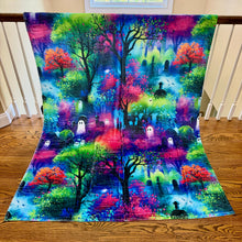 Load image into Gallery viewer, Blanket Halloween #13 - Galaxy Graveyard
