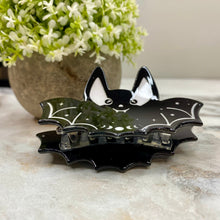 Load image into Gallery viewer, Hair Clip - Halloween Bat with Stars
