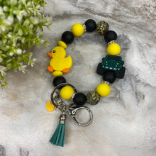 Load image into Gallery viewer, Silicone Bracelet Keychain - Duck Duck Jeep - Large Duck - Green
