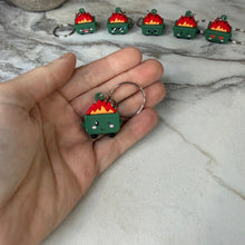 Load image into Gallery viewer, Keychain Figurine - Dumpster Fire Cute Faces
