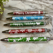 Load image into Gallery viewer, Pen - Clear Christmas Design Set
