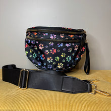 Load image into Gallery viewer, The Roni Nylon Crossbody - Rainbow Paw Print
