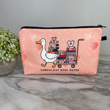 Load image into Gallery viewer, Pouch - Goose Book Compulsive Book Buyer
