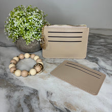 Load image into Gallery viewer, Denim Suede Bracelet Keychain &amp; Card Holder Wallet
