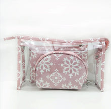 Load image into Gallery viewer, Trio Set Pouch + Clamshell - Snowflake - PREORDER
