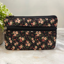 Load image into Gallery viewer, Mini Double Zip Pouch - Floral
