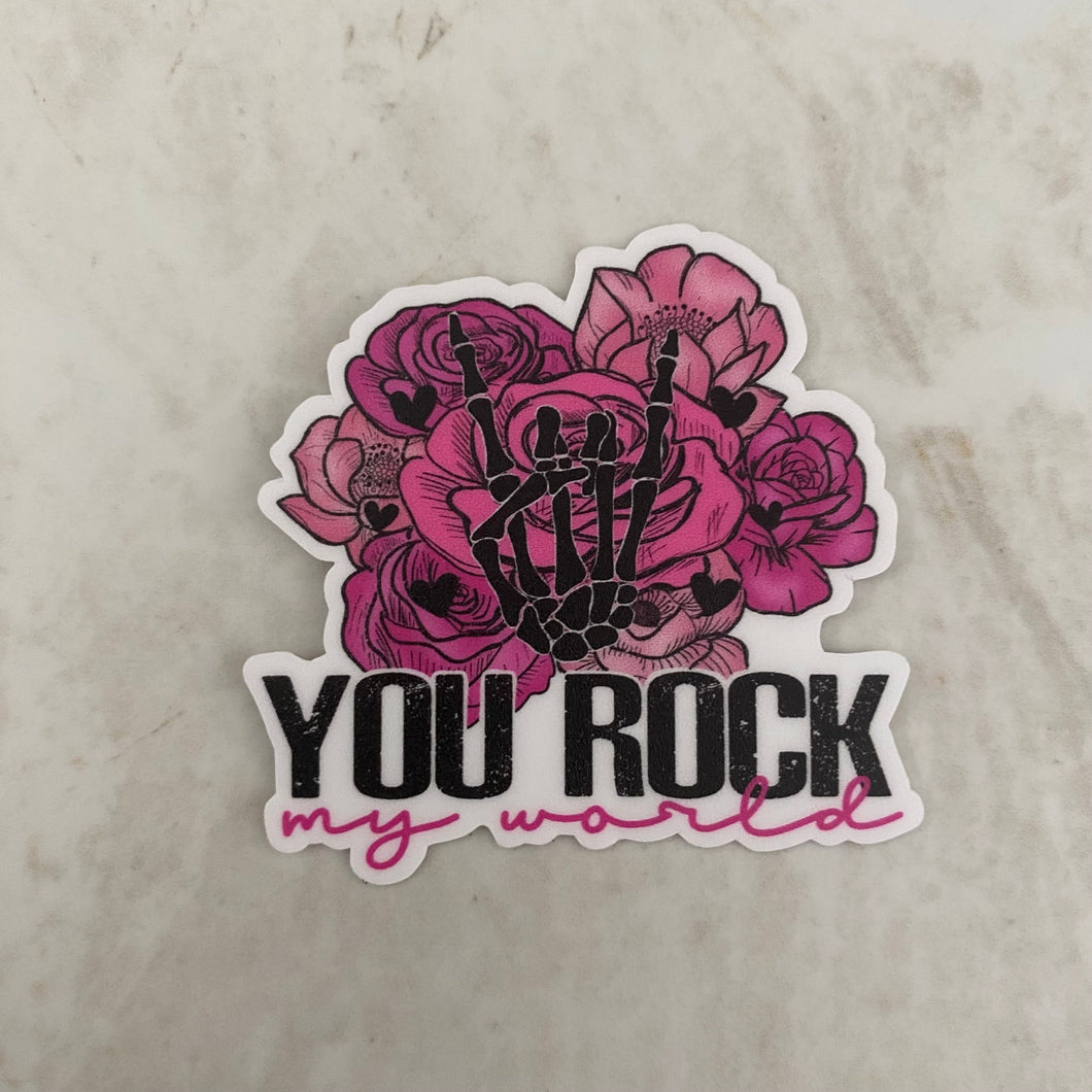 Vinyl Sticker - Love - You Rock My World