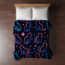 Load image into Gallery viewer, Blanket Halloween #28 - Neon Cats - PREORDER ends 7/25
