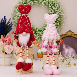 Gnome - Valentine #11 - Red & Pink Long Legs - PREORDER