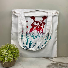 Load image into Gallery viewer, Tote Bag - Christmas - #51 - Bah Hum Pug
