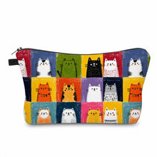 Load image into Gallery viewer, Pouch - Cat, Squares
