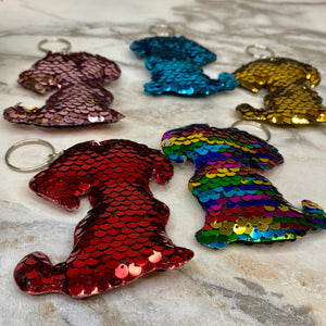 Keychain - Sequin Dog