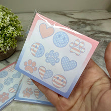 Load image into Gallery viewer, The Sticky Note Collection - America Heart Paw Happy
