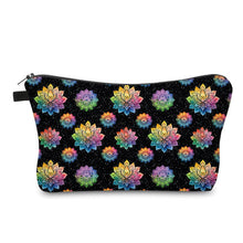 Load image into Gallery viewer, Pouch - Rainbow Mandala on Black
