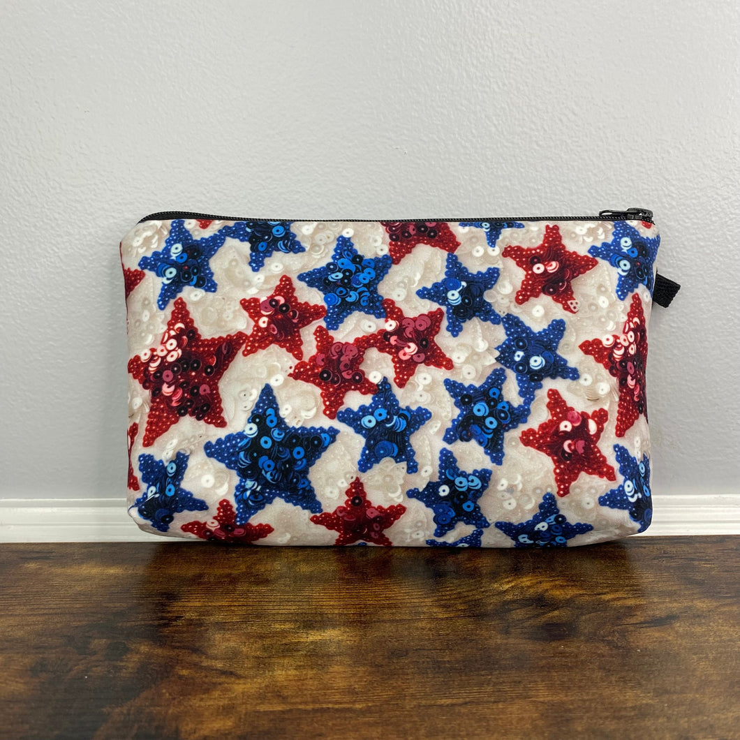 Pouch - Americana - Sequin Stars