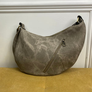 Olivia Hobo Bag - Denim Suede