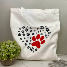 Load image into Gallery viewer, Tote Bag - Paw Heart
