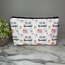 Load image into Gallery viewer, Pouch - Makeup Cosmetic You Are Beautiful
