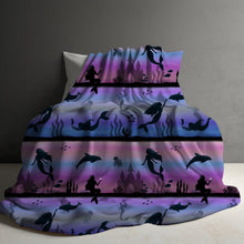 Load image into Gallery viewer, Blanket - Mermaid, Purple Blue
